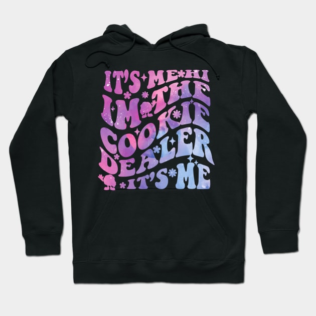 Its Me Hi Im The Cookie dealer Girls groovy scouting Troop Hoodie by Emouran